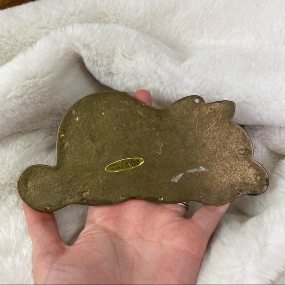 Garfield solid brass vintage key holder - Picture 6 of 10